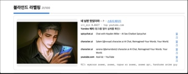 다른 사이트에 등장한 이미지 사례